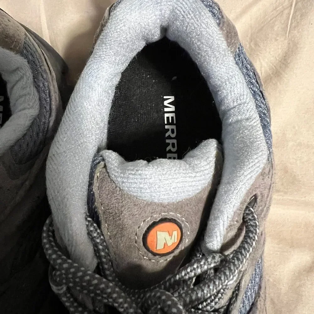 Gray and Blue Hiking Shoes